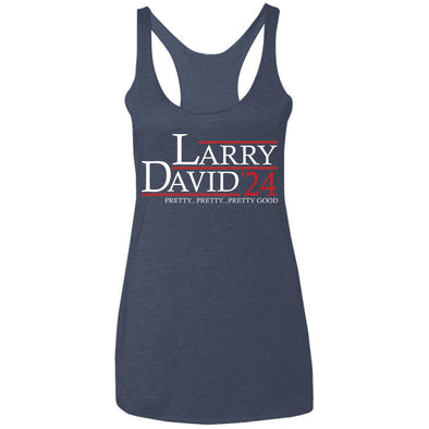 Larry David 24 Ladies Racerback Tank