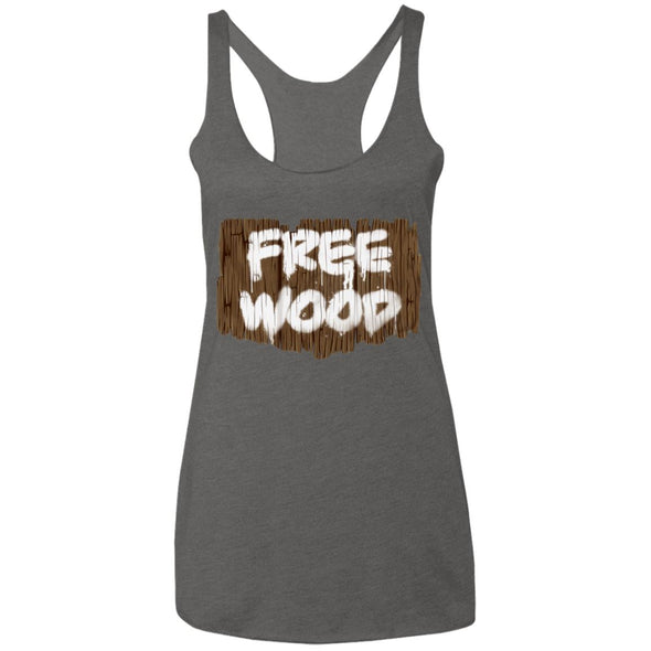 Free Wood Ladies Racerback Tank