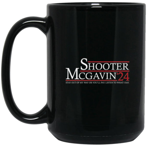 McGavin 24 Black Mug 15oz (2-sided)