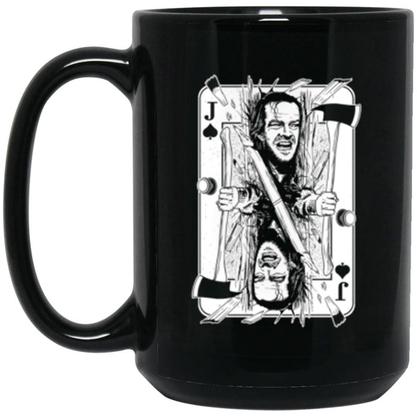 Here's Johnny Black Mug 15oz (2-sided)