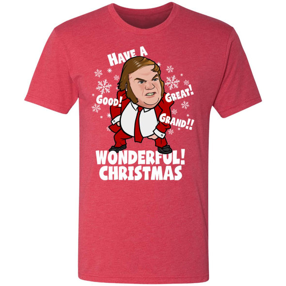 Good Great Grand Wonderful Christmas Premium Triblend Tee