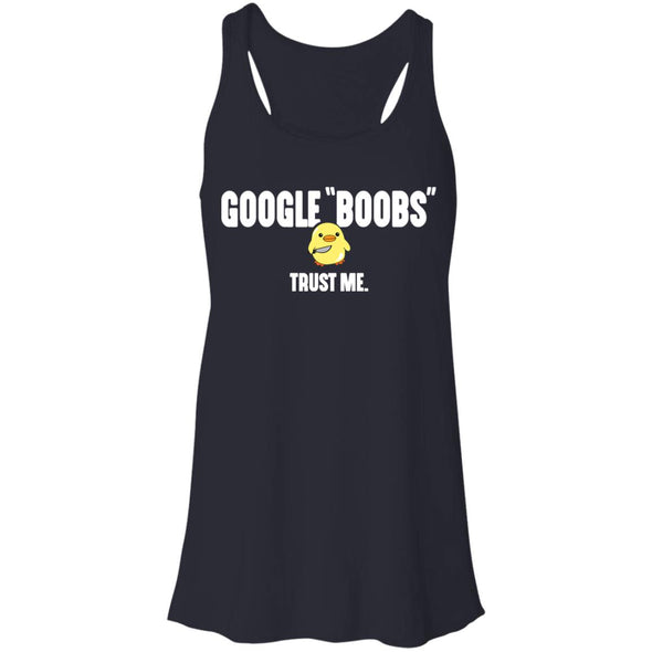 Google "Boobs" Flowy Racerback Tank