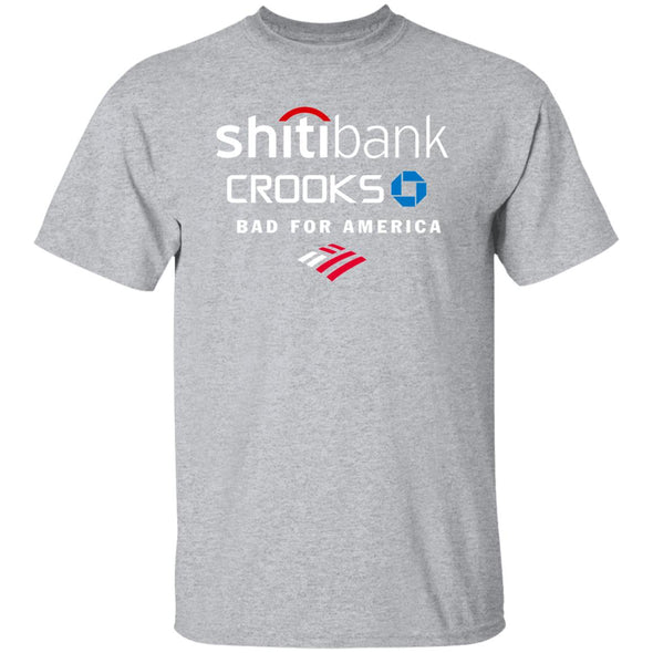 Banks Are Bad Cotton Tee