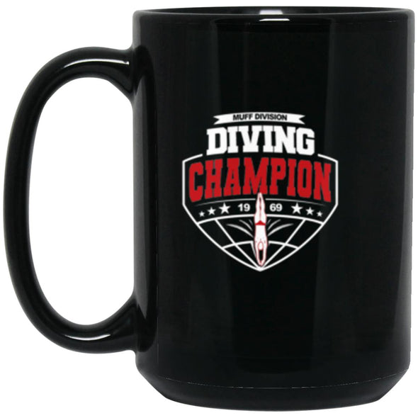 Muff Diving Champion 15oz Black Mug