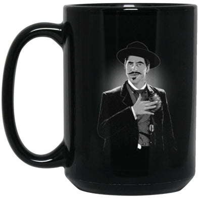 Doc Holliday Black Mug 15oz (2-sided)