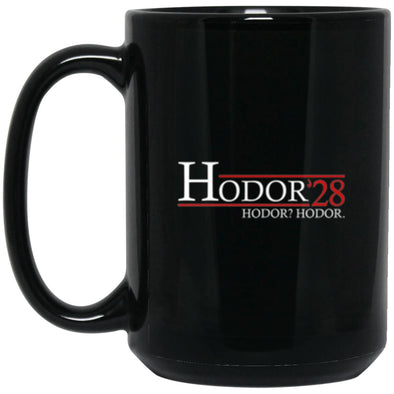 Hodor 28 Black Mug 15oz (2-sided)