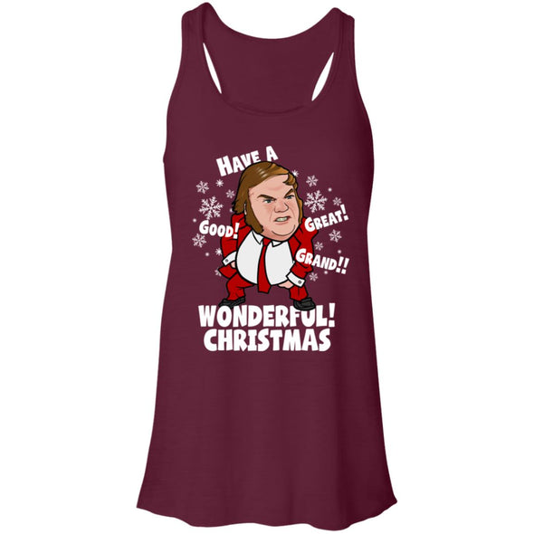 Good Great Grand Wonderful Christmas  Flowy Racerback Tank