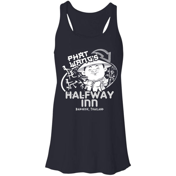 Phat Wangs Halfway Inn Flowy Racerback Tank