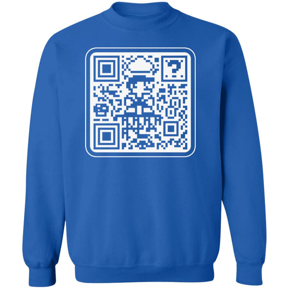 Mario QR Code Crewneck Sweatshirt