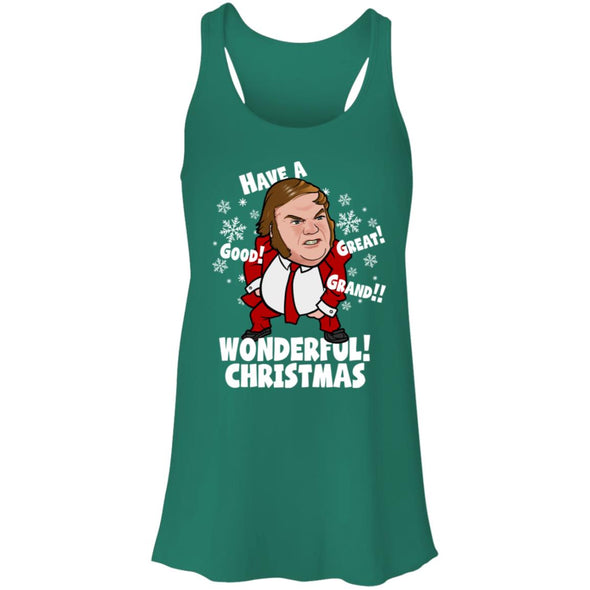 Good Great Grand Wonderful Christmas  Flowy Racerback Tank