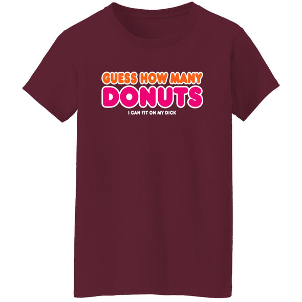 How Many Donuts? Ladies Cotton Tee