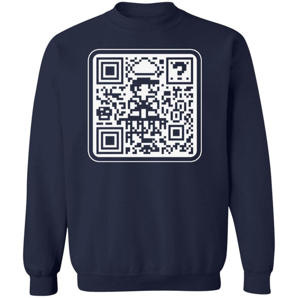 Mario QR Code Crewneck Sweatshirt