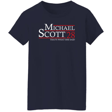 Michael Scott 28 Ladies Cotton Tee