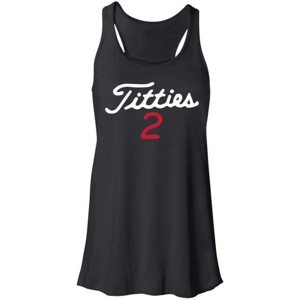 Titties 2 4Flowy Racerback Tank