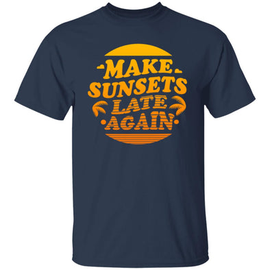 Make Sunsets Late Again Cotton Tee