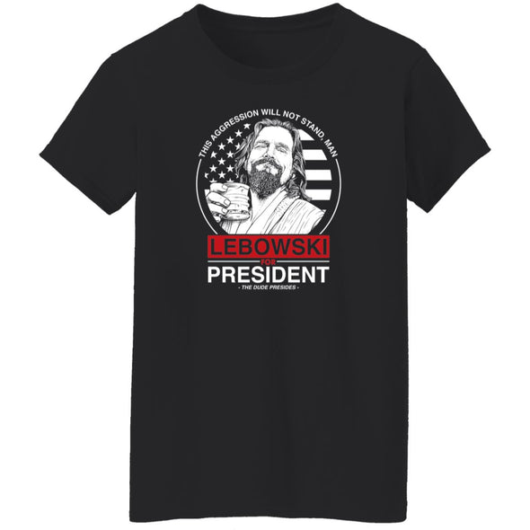 Lebowski For President Ladies Cotton Tee