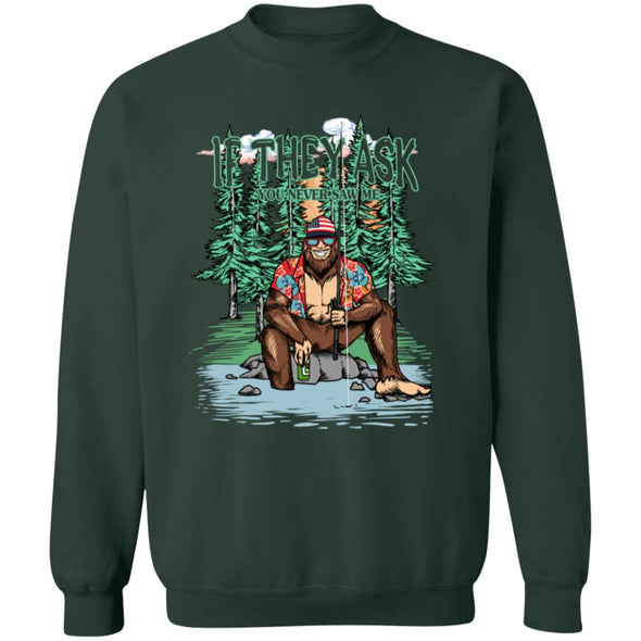 Bigfoot Fishing Crewneck Sweatshirt