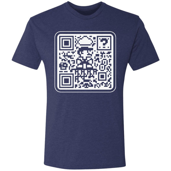 Mario QR Code Premium Triblend Tee