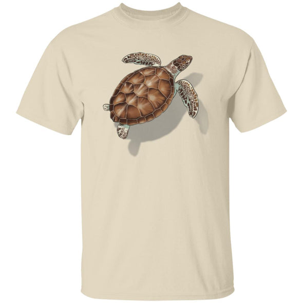 Sea Turtle Shadow Cotton Tee