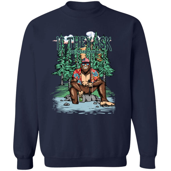 Bigfoot Fishing Crewneck Sweatshirt