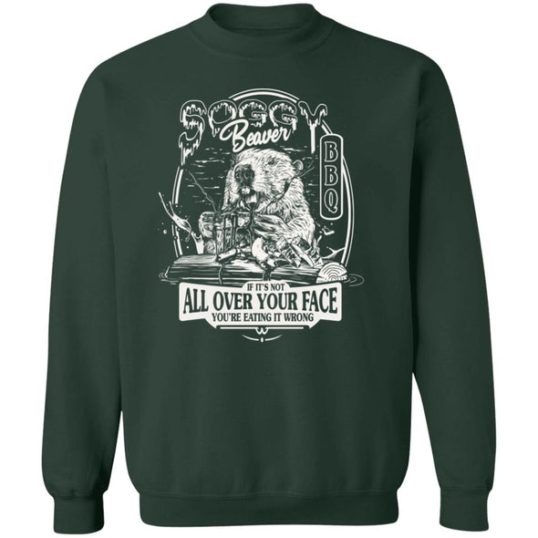 Soggy Beaver BBQ  Crewneck Sweatshirt