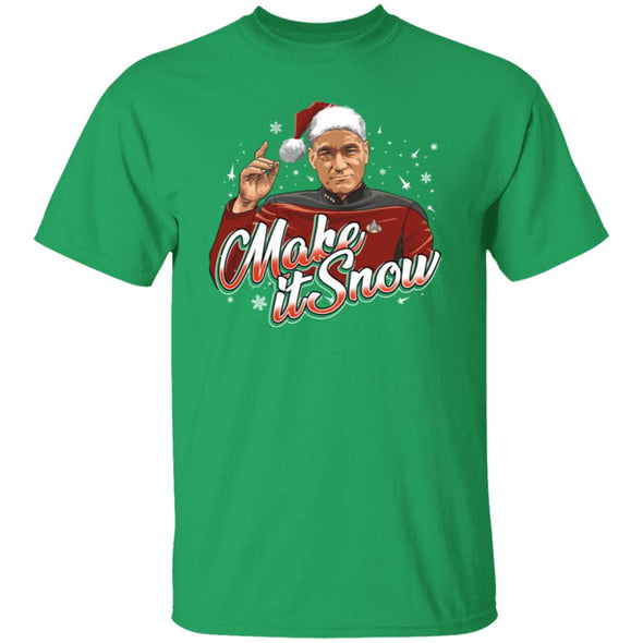 Make It Snow Picard Cotton Tee