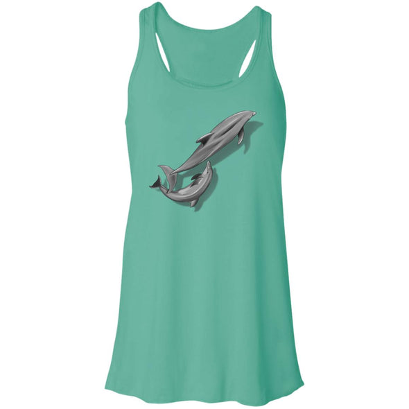 Dolphins Shadow Flowy Racerback Tank