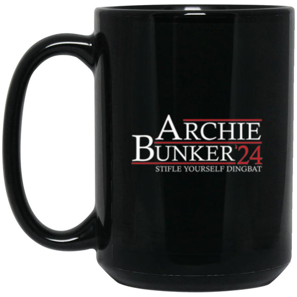 Archie Bunker 24 Black Mug 15oz (2-sided)
