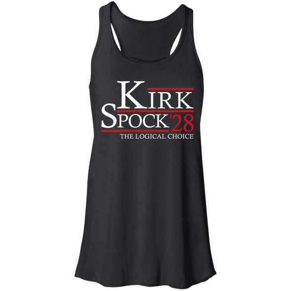 Kirk Spock 28 Flowy Racerback Tank