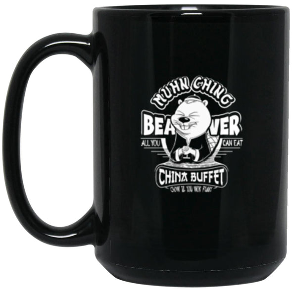 Muhn Ching Beaver 15oz Black Mug