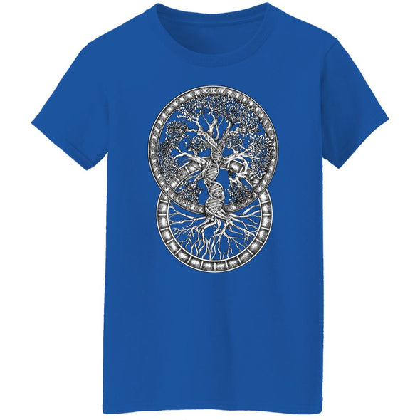 Double Helix Tree Of Life Ladies Cotton Tee