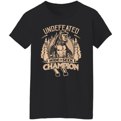 Undefeated Man Bear Pig Ladies Cotton Tee