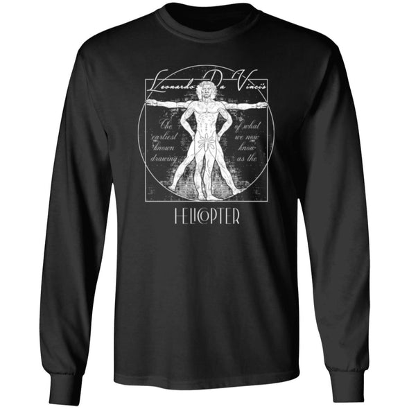 The Vitruvian Helicopter Long Sleeve