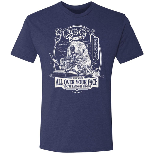 Soggy Beaver Barbecue Premium Triblend Tee