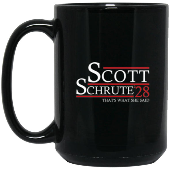 Scott Schrute 28  Black Mug 15oz (2-sided)