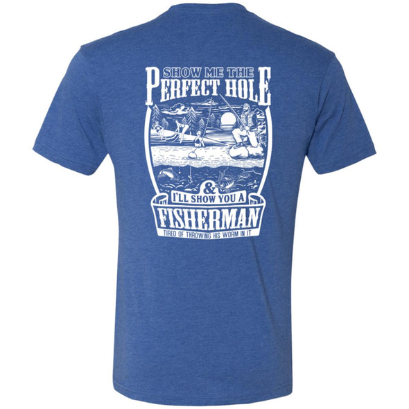 Perfect Fishing Hole Premium Triblend Tee (BACK PRINT)