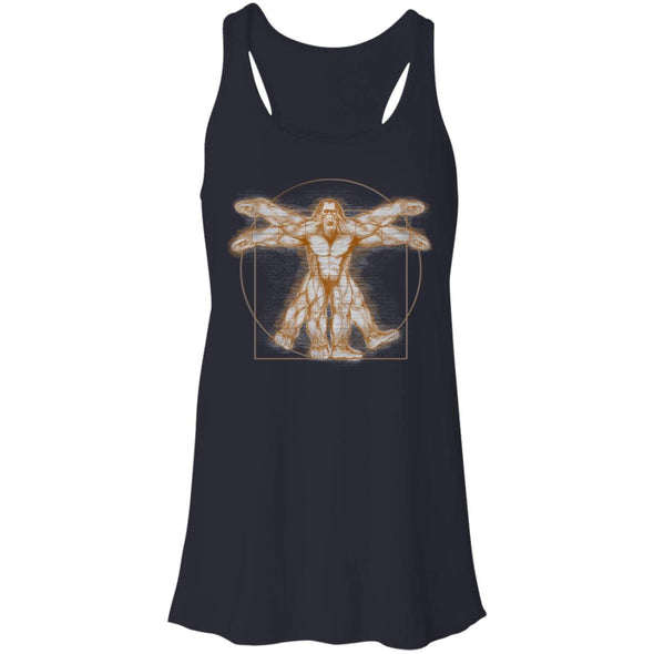 Vitruvian Bigfoot Flowy Racerback Tank