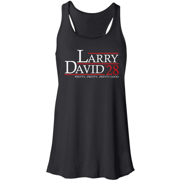 Larry David 28 Flowy Racerback Tank