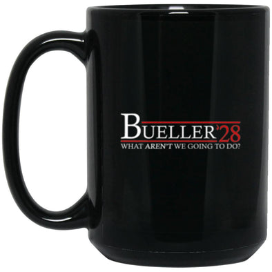 Bueller 28 Black Mug 15oz (2-sided)