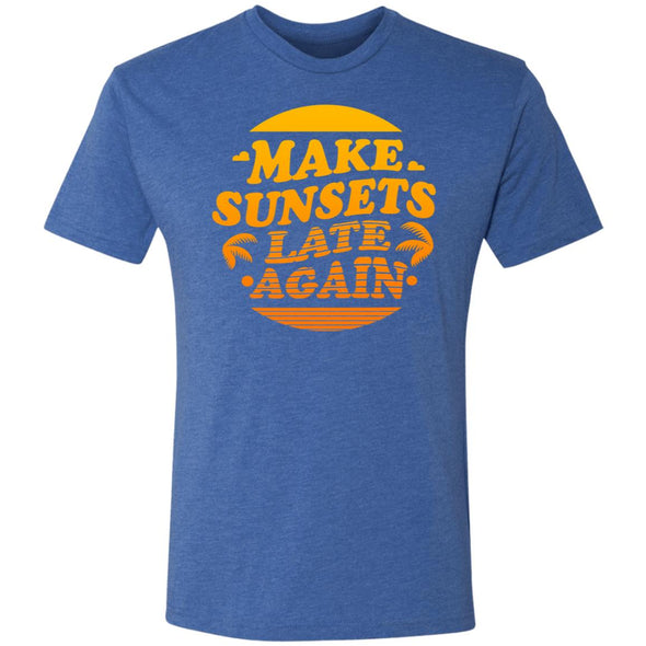 Make Sunsets Late Again Premium Triblend Tee