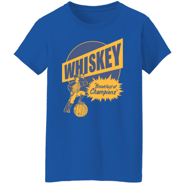 Whiskey Breakfast Ladies Cotton Tee