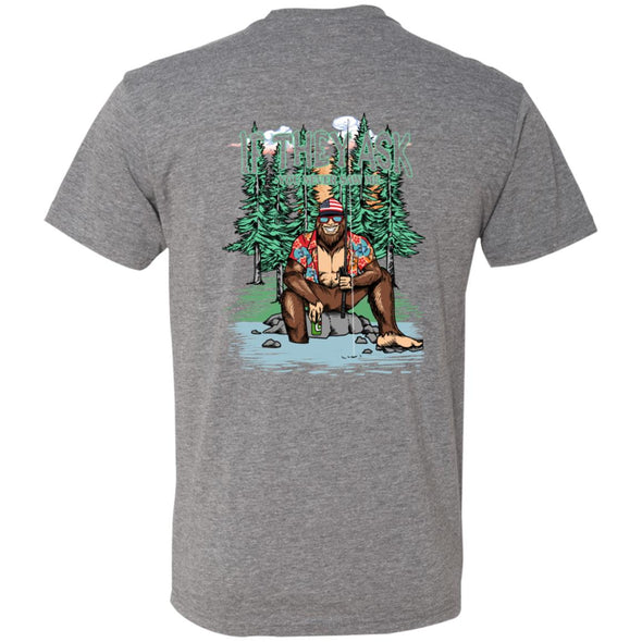 Bigfoot Fishing Premium Triblend Tee (Back Side Print)