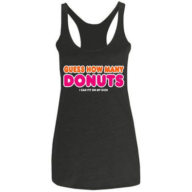How Many Donuts? Ladies Racerback Tank