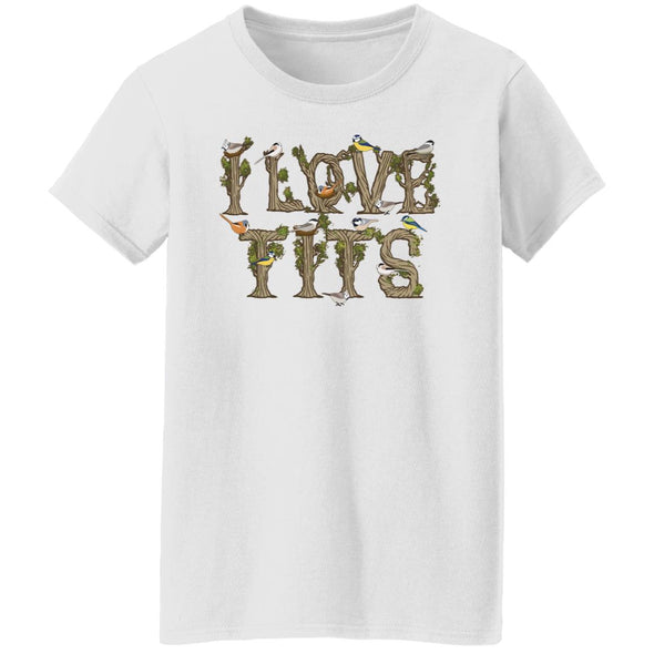 I Love Tits Ladies Cotton Tee