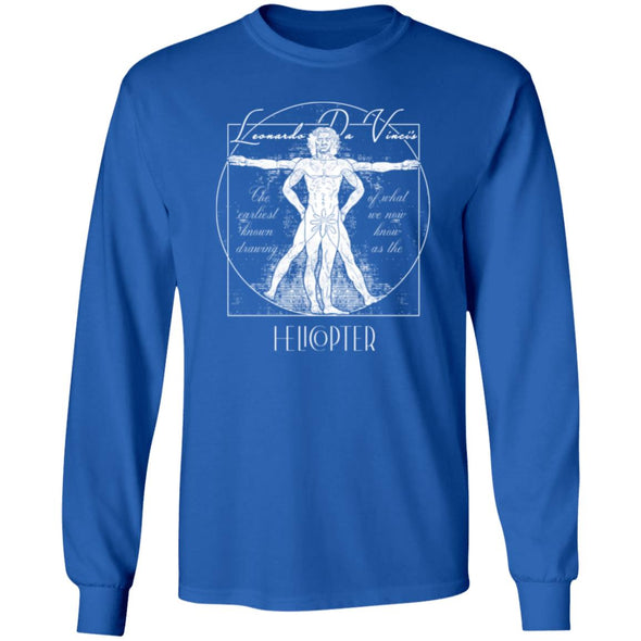 The Vitruvian Helicopter Long Sleeve