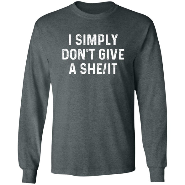 Don't Give A She/It  Heavy Long Sleeve