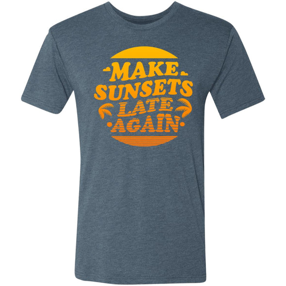 Make Sunsets Late Again Premium Triblend Tee