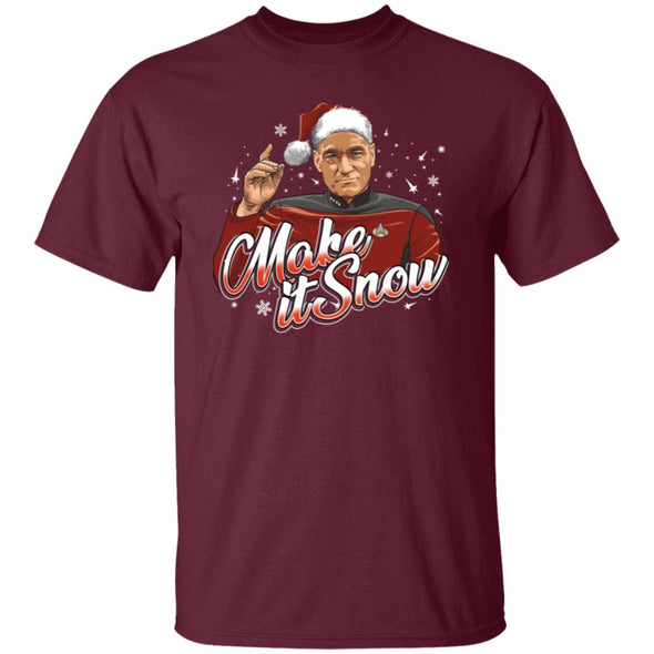 Make It Snow Picard Cotton Tee