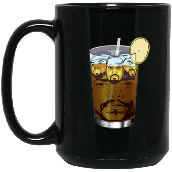 Iced T-shirt Black Mug 15oz (2-sided)