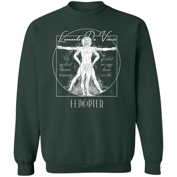 The Vitruvian Helicopter Crewneck Sweatshirt